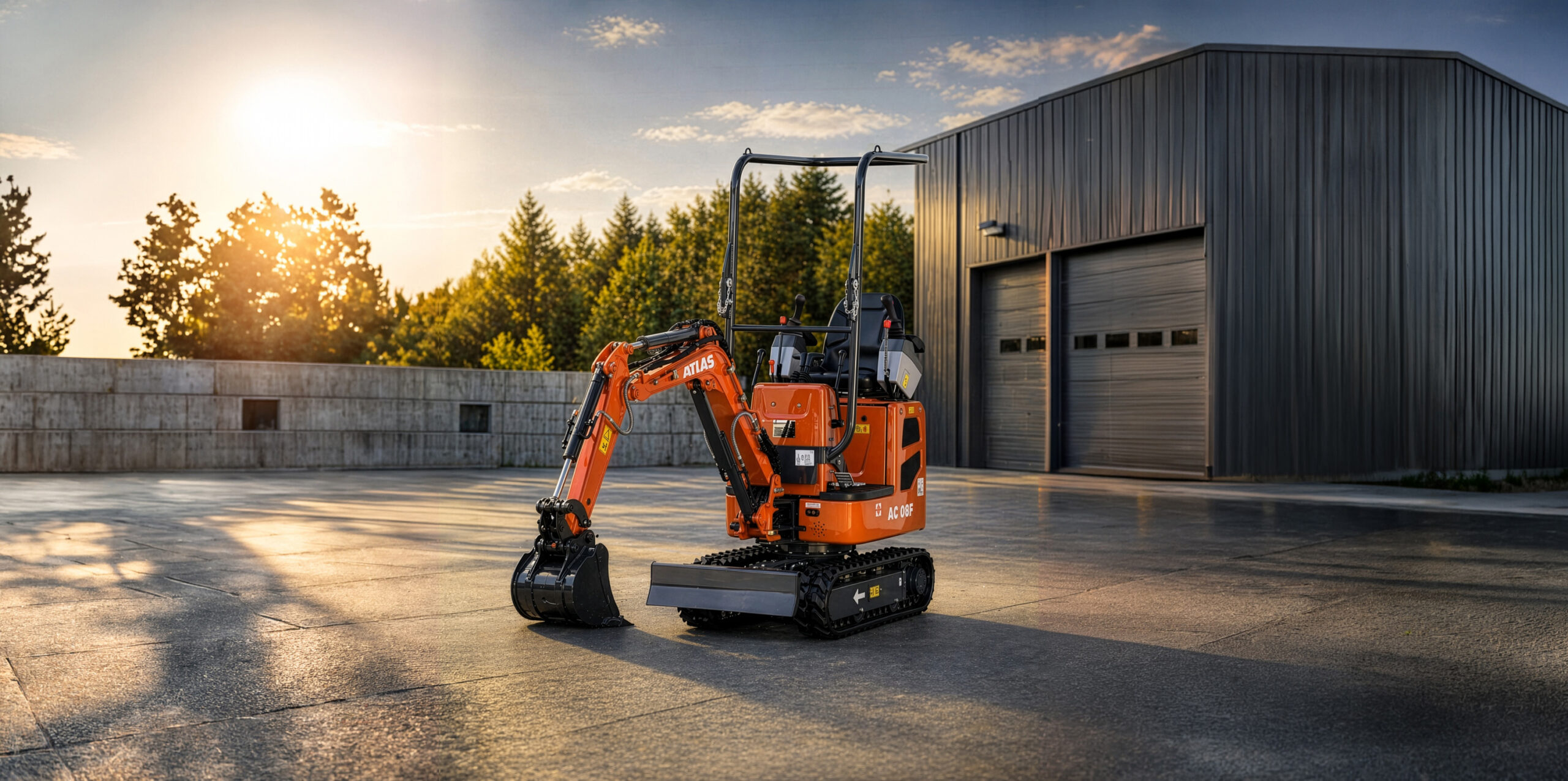 Atlas AC 08F Minibagger, 1.010 kg Dienstgewicht